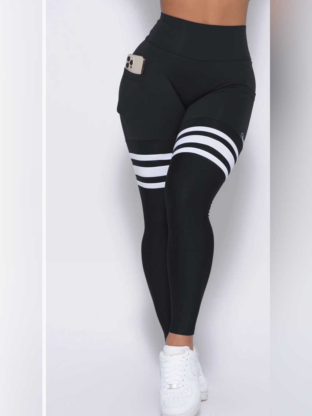 NWT Bombshell Sportswear Perform Thigh High In Midnight Black . Size XL